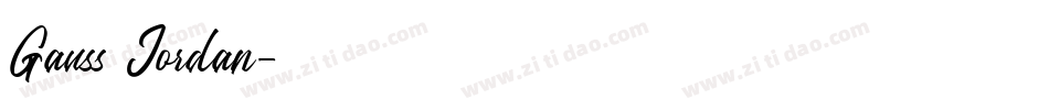 Gauss Jordan字体转换
